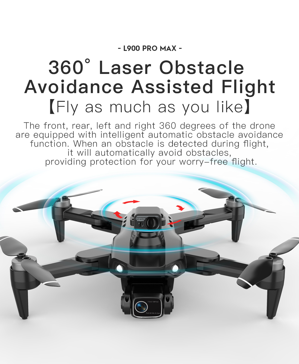 LYZRC L900 PRO MAX Laser obsta - đánh giá và giá Drone Surveying